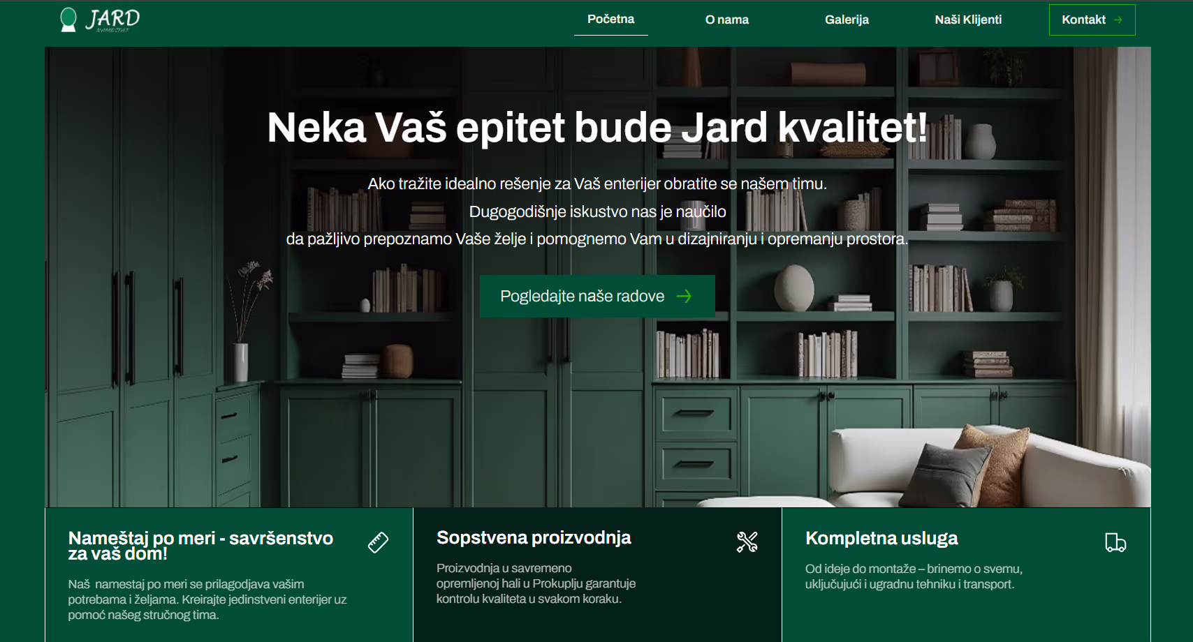 Nameštaj Jard web sajt