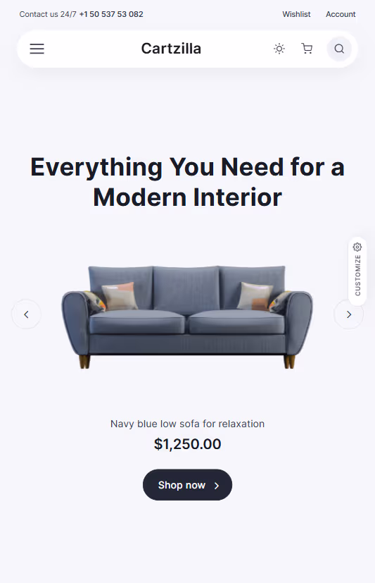 Cartzila web shop