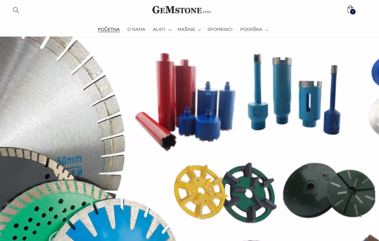 Gemstone doo web shop